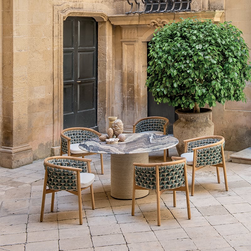 Bazaruto Island Woven Outdoor Dining Suite