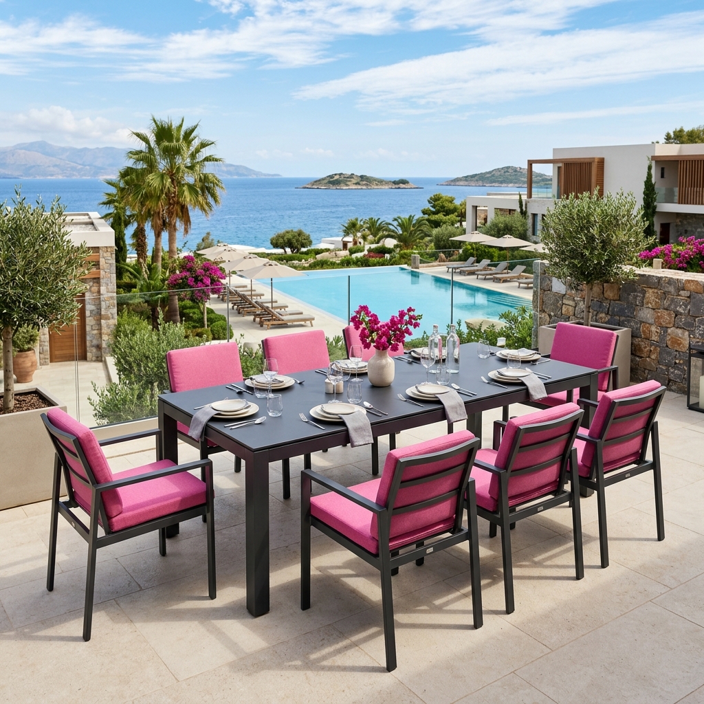 Cane Africa Environmental Protection Series 815 Series Architectural Outdoor Dining Suite