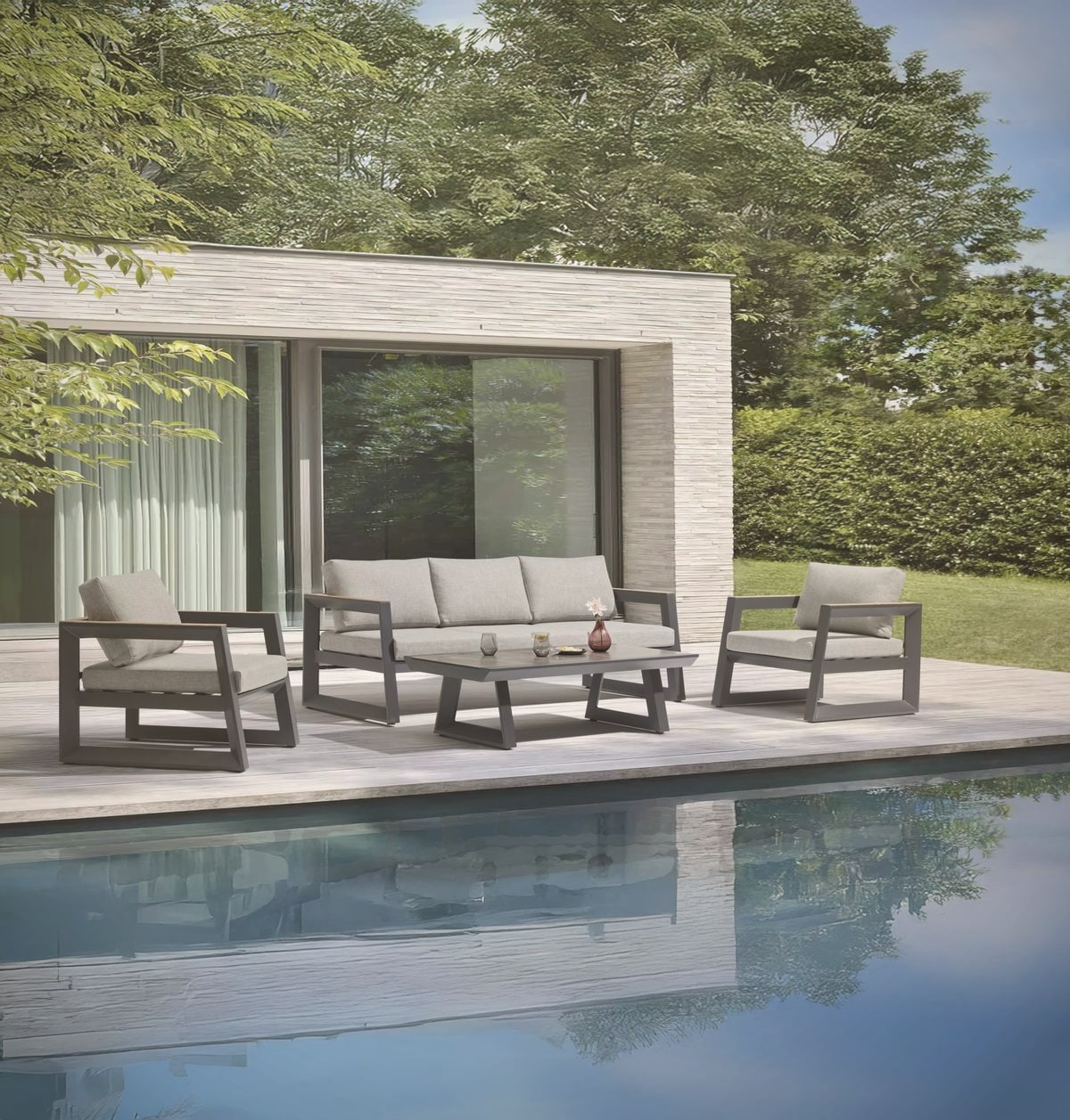 Hermanus Whale Coast 4-Piece Luxury Deep Seating Suite